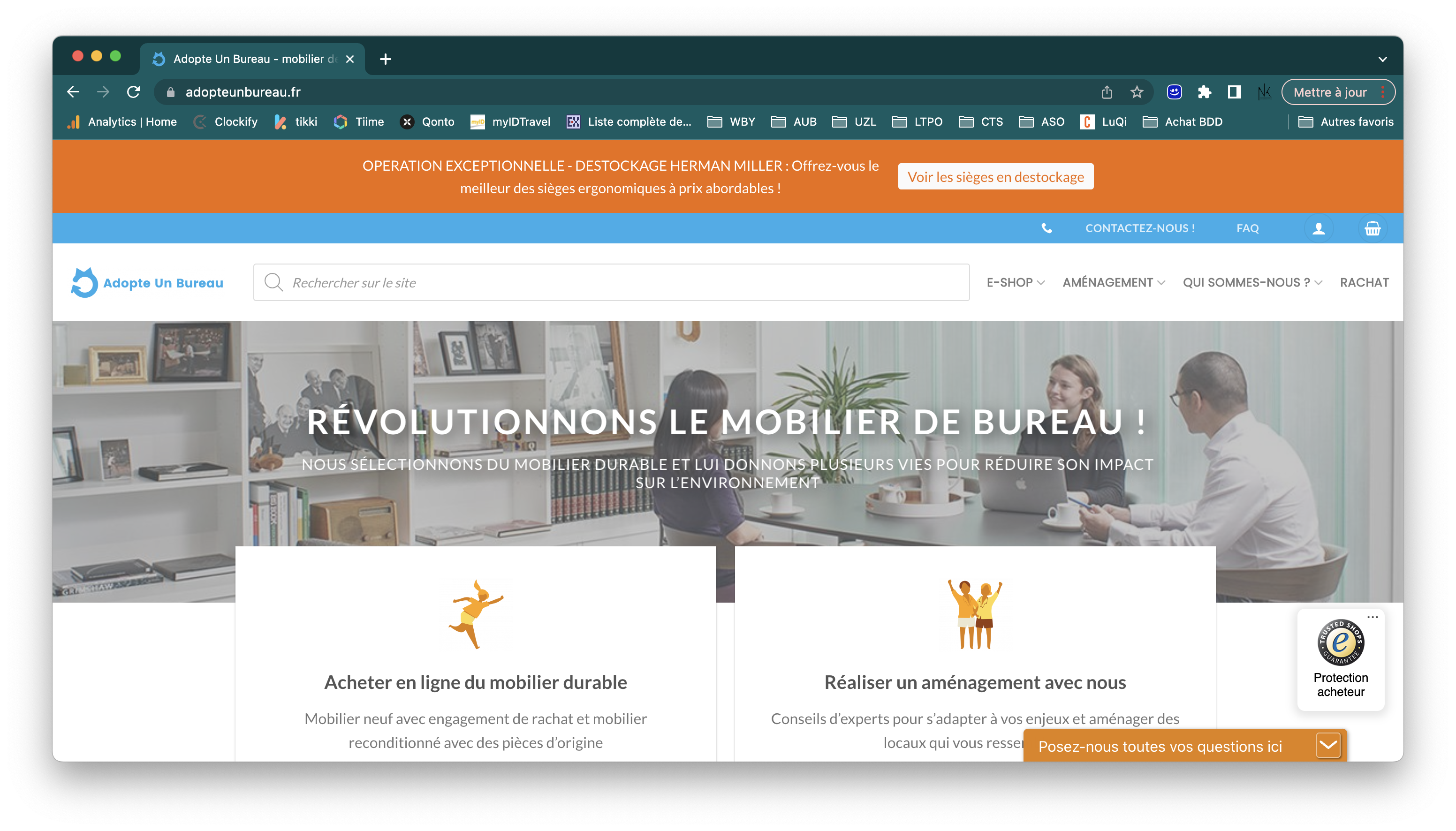 Cas client - Adopte Un Bureau