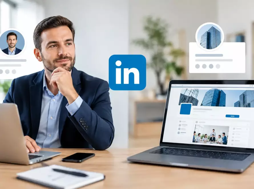 LinkedIn dirigeant vs page entreprise : que choisir ?